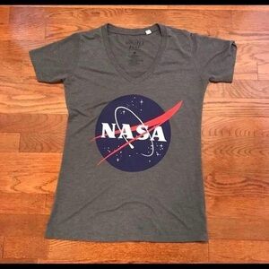 Gray NASA VNECK SHIRT